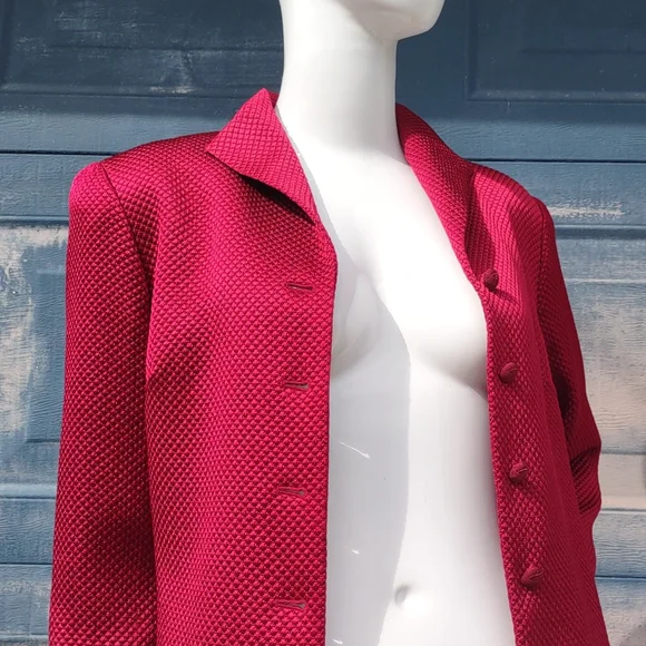 TALBOTS PETITES LADIES SILK/WOOL BLEND LUXURY JACKET (USA) - Picture 5 of 17